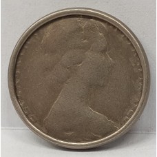 AUSTRALIA 1982 . FIVE 5 CENTS COIN . ERROR . SMALLER FLAN